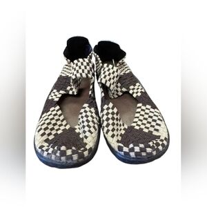 Snuggys Breathable Sandals Elastic Woven Brown/Creme Size 35